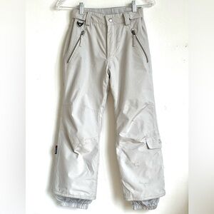 Turbine Juneau Ski Snow Pant Girls Youth Small gray insulated water resistant